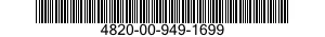 4820-00-949-1699 VALVE,TEST SET 4820009491699 009491699