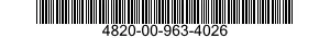 4820-00-963-4026 VALVE,GLOBE 4820009634026 009634026