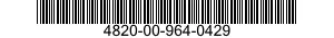 4820-00-964-0429  4820009640429 009640429