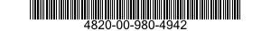 4820-00-980-4942  4820009804942 009804942