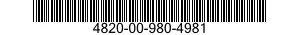 4820-00-980-4981  4820009804981 009804981