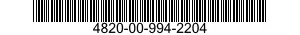 4820-00-994-2204  4820009942204 009942204