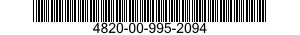 4820-00-995-2094  4820009952094 009952094