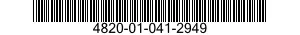 4820-01-041-2949 VALVE,GLOBE 4820010412949 010412949