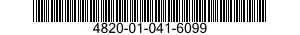 4820-01-041-6099 VALVE BODY 4820010416099 010416099
