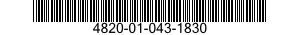 4820-01-043-1830  4820010431830 010431830