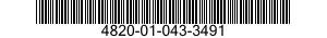 4820-01-043-3491 VALVE,GLOBE 4820010433491 010433491