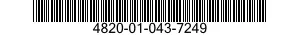 4820-01-043-7249  4820010437249 010437249