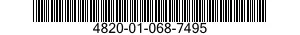 4820-01-068-7495 VALVE,CALIBRATED FLOW 4820010687495 010687495