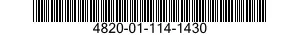 4820-01-114-1430 CARTRIDGE,NEEDLE VALVE 4820011141430 011141430