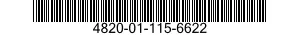 4820-01-115-6622 VALVE,SHUTTLE 4820011156622 011156622