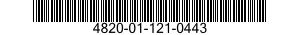 4820-01-121-0443 VALVE,GATE 4820011210443 011210443