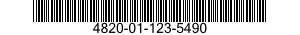 4820-01-123-5490 VALVE,GLOBE 4820011235490 011235490