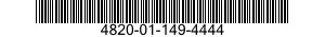 4820-01-149-4444 VALVE,FLOW CONTROL 4820011494444 011494444