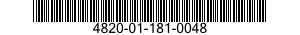 4820-01-181-0048 VALVE,CHECK 4820011810048 011810048