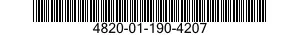 4820-01-190-4207 VALVE,CARTRIDGE 4820011904207 011904207