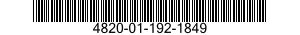 4820-01-192-1849 VALVE CHECK 4820011921849 011921849