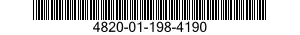 4820-01-198-4190 VALVE,SAFETY RELIEF 4820011984190 011984190