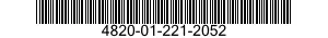 4820-01-221-2052 VALVE,PLUG 4820012212052 012212052