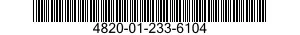 4820-01-233-6104 SEAT,VALVE 4820012336104 012336104
