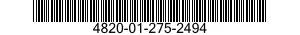 4820-01-275-2494 STEM,FLUID VALVE 4820012752494 012752494