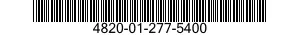4820-01-277-5400 VALVE,GLOBE 4820012775400 012775400