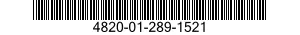 4820-01-289-1521 VALVE,SAFETY RELIEF 4820012891521 012891521