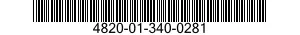 4820-01-340-0281 VALVE,FLOAT 4820013400281 013400281