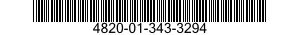 4820-01-343-3294 VALVE,CALIBRATED FLOW 4820013433294 013433294