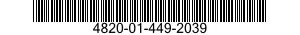 4820-01-449-2039 VALVE,CALIBRATED FLOW 4820014492039 014492039