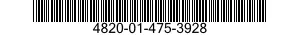 4820-01-475-3928 VALVE,GLOBE 4820014753928 014753928