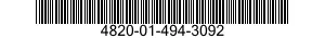 4820-01-494-3092 VALVE,SAFETY RELIEF 4820014943092 014943092