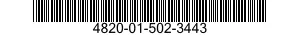 4820-01-502-3443 VALVE,CHECK 4820015023443 015023443