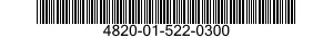 4820-01-522-0300 VALVE,PLUG 4820015220300 015220300