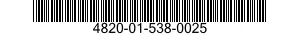 4820-01-538-0025 VALVE,FLOAT 4820015380025 015380025