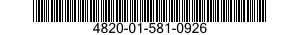 4820-01-581-0926 VALVE,GLOBE 4820015810926 015810926