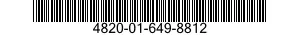 4820-01-649-8812 CARTRIDGE,SHUT-OFF VALVE 4820016498812 016498812