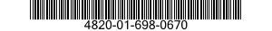 4820-01-698-0670 FLUSHING BLOCK,HYDRAULIC SYSTEM 4820016980670 016980670