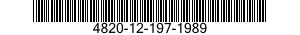 4820-12-197-1989 VALVE,FOOT 4820121971989 121971989