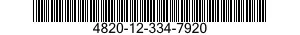 4820-12-334-7920 VALVE,GLOBE 4820123347920 123347920