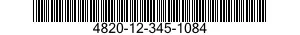 4820-12-345-1084 VALVE,BUTTERFLY 4820123451084 123451084