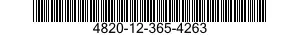 4820-12-365-4263 TAILPIECE,VALVE 4820123654263 123654263