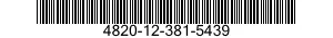 4820-12-381-5439 VALVE,DIAPHRAGM,STOP 4820123815439 123815439