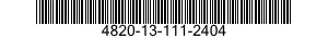 4820-13-111-2404 VALVE LOADING 4820131112404 131112404