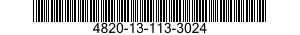 4820-13-113-3024 VALVE,REGULATING,FLUID PRESSURE 4820131133024 131133024