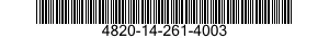 4820-14-261-4003  4820142614003 142614003