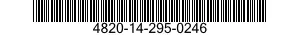 4820-14-295-0246 VALVE-HAND,BYPASS 4820142950246 142950246