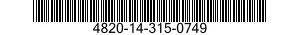 4820-14-315-0749 VALVE,ANGLE 4820143150749 143150749