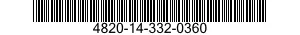 4820-14-332-0360 VALVE,REGULATING,TEMPERATURE 4820143320360 143320360