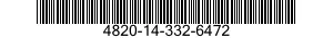 4820-14-332-6472  4820143326472 143326472